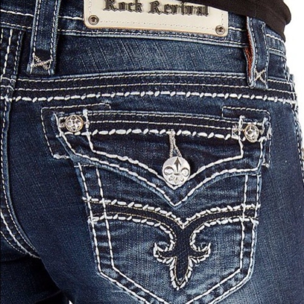 Rock Revival Dark Blue Skinny Jeans